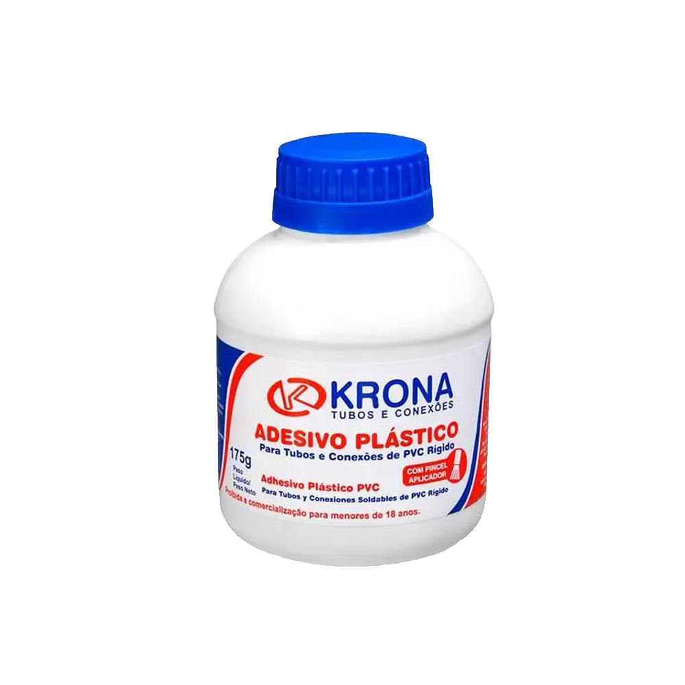 ADESIVO PLÁSTICO 175G COM PINCEL - KRONA