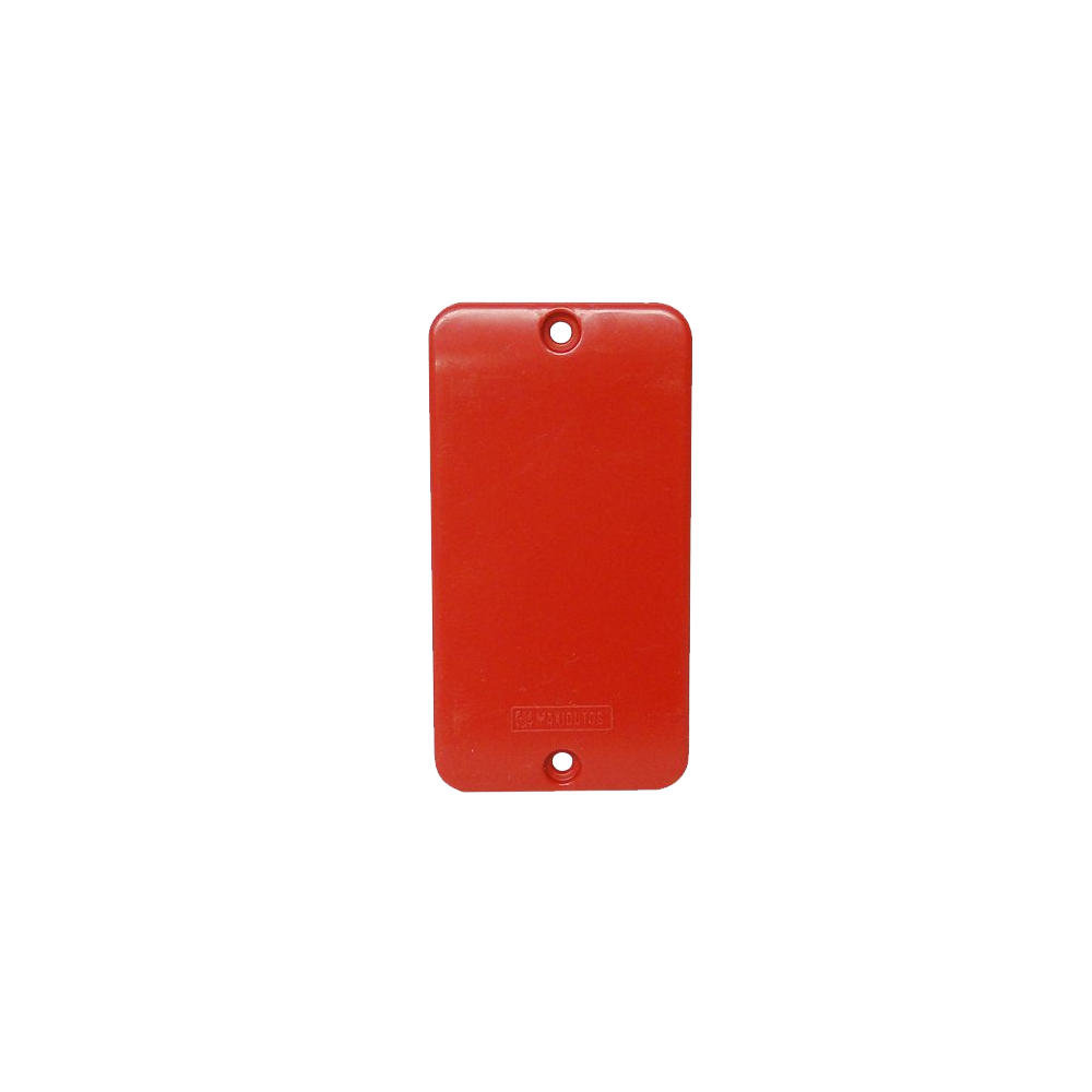 TAMPA CEGA PVC VERMELHO 1"